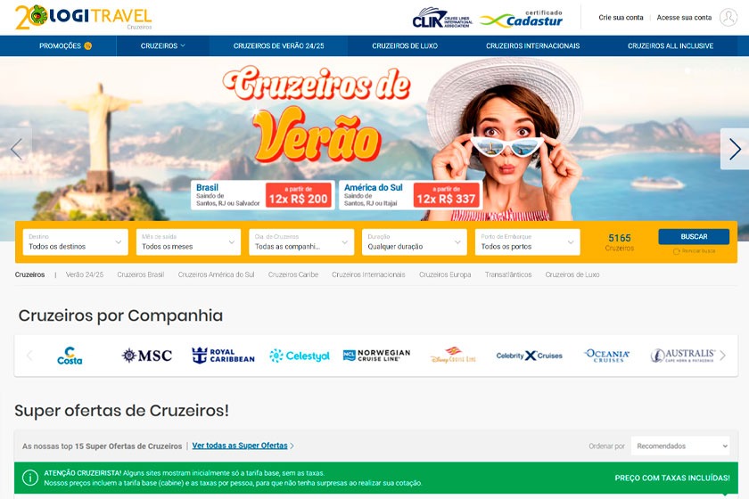 A Logitravel é confiável para cruzeiros? Entenda os motivos pelos quais nos afiliamos