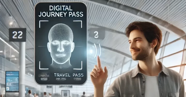 Imagem que ilustra o Travelpass proposto pela ONU para viagens de avião sem check-in