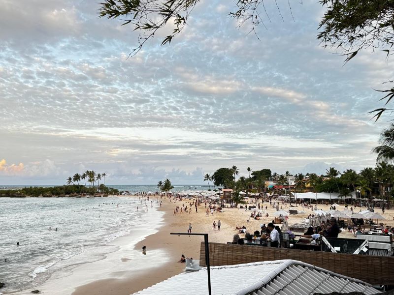 Vista da terceira praia - Morro de São Paulo. Crédito da foto: Valquíria